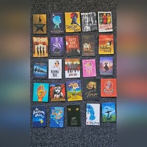 Broadway poster stickers,  no repeats, Journaling,  stationary,  theater,  music
